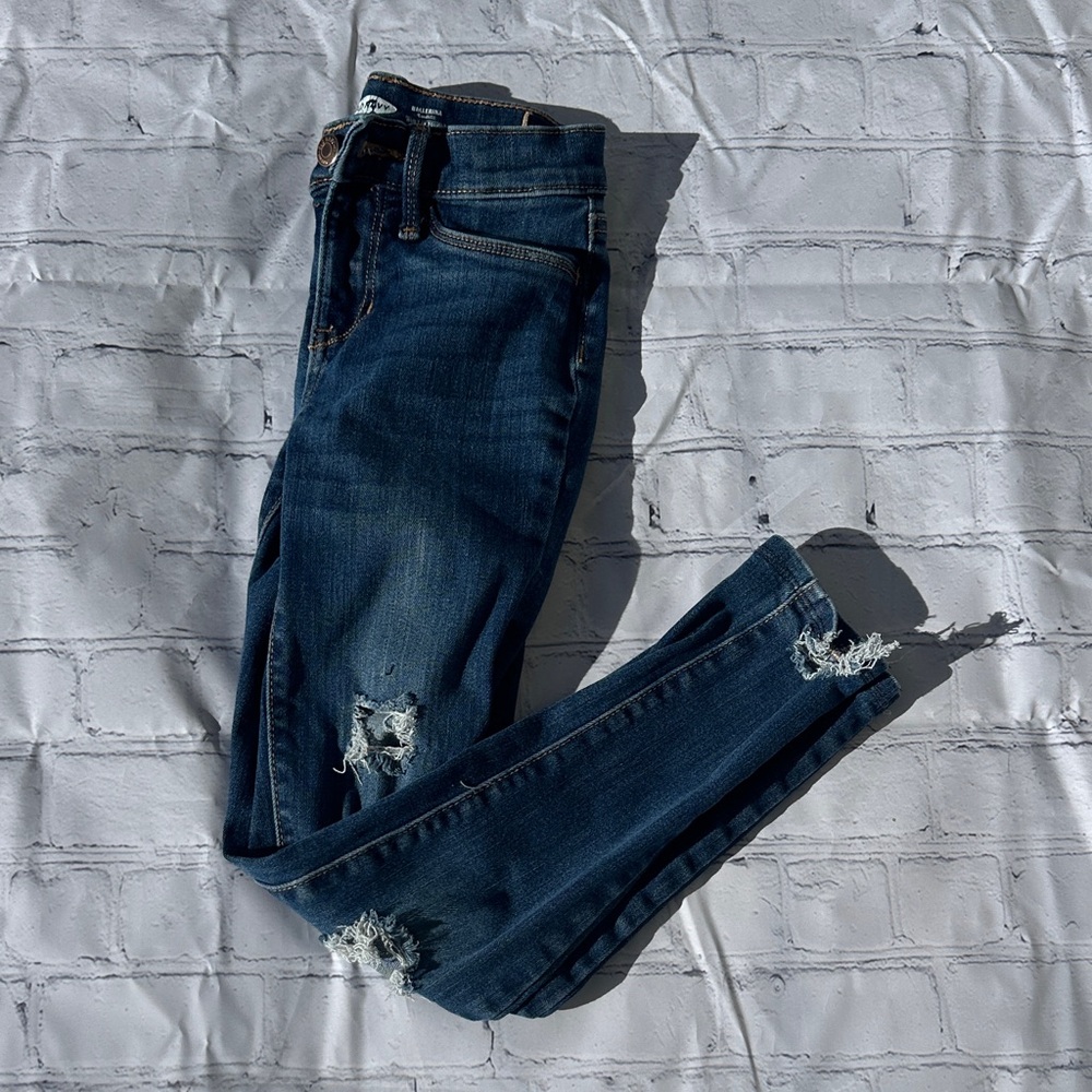 Old Navy Ballerina Skinny Distressed Girls Jeans Size 10